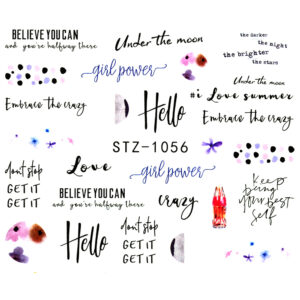 Water Decals – Girl Power