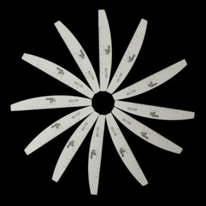 Kit 25 Pezzi Half Moon PRO Ruler 80/100