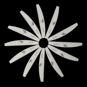 Kit 25 Pezzi Half Moon PRO Ruler 150/180