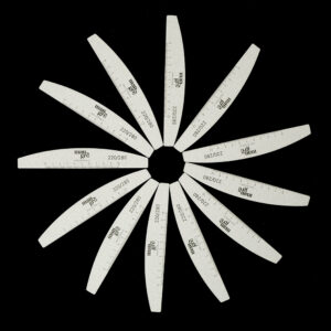 Kit 25 Pezzi Half Moon PRO Ruler 220/280
