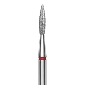 PUNTA DIAMANTATA FIAMMA APPUNTITA, ROSSA, DIAMETRO 2.3 MM - LUNGHEZZA PUNTA 8 MM