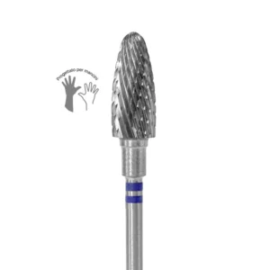 PUNTA CARBIDE CONICA (PER MANCINI), BLU, DIAMETRO 6 MM - LUNGHEZZA PUNTA 14 MM