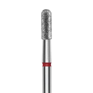 PUNTA DIAMANTATA CILINDRO ARROTONDATO, ROSSO, DIAMETRO 2.3 MM / PARTE OPERATIVA 6.5 MM
