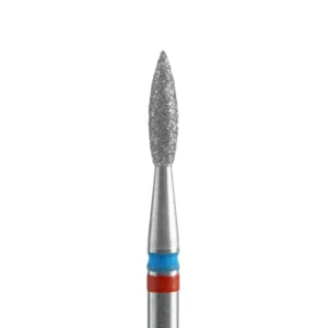 PUNTA DIAMANTATA FIAMMA APPUNTITA, DUO ROSSO BLU, DIAMETRO 2.1 MM - LUNGHEZZA PUNTA 8 MM