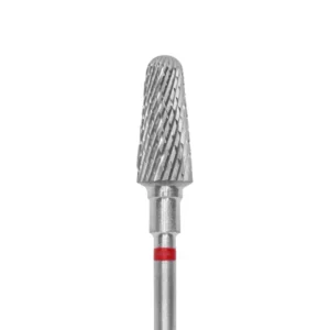 PUNTA CARBIDE TRONCO, ROSSO, DIAMETRO 6 MM - LUNGHEZZA PUNTA 14 MM