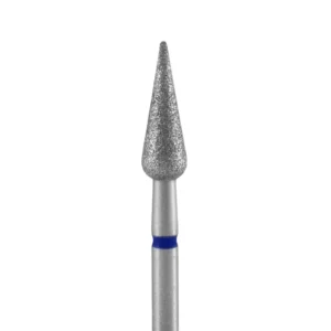 PUNTA DIAMANTATA PERA APPUNTITA, BLU, DIAMETRO 4 MM - LUNGHEZZA PUNTA 12 MM