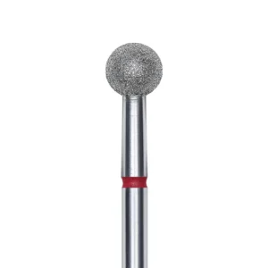 PUNTA DIAMANTATA A SFERA, ROSSO, DIAMETRO PUNTA 5 MM